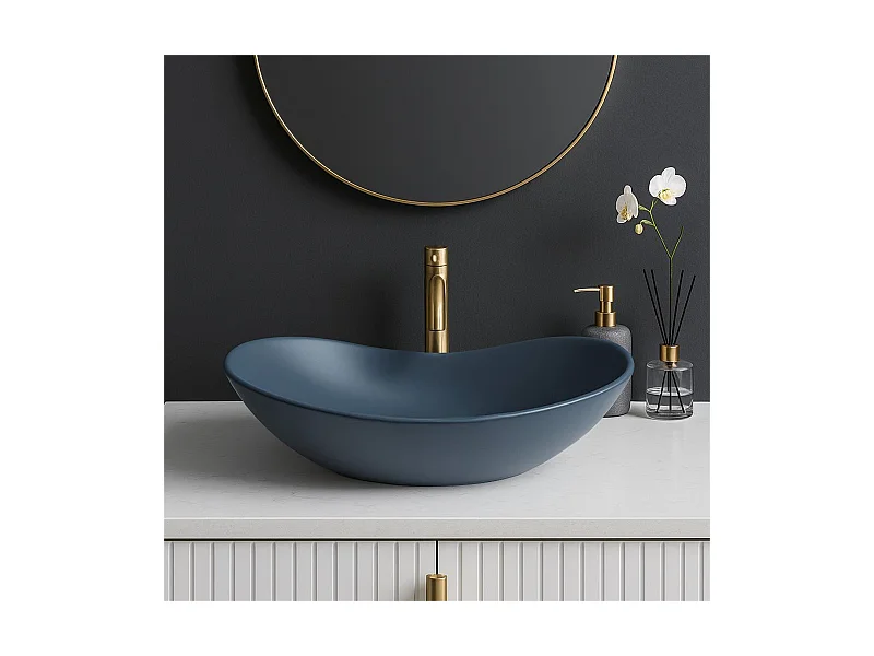 Opzetwastafel Rea Royal Oval Blue