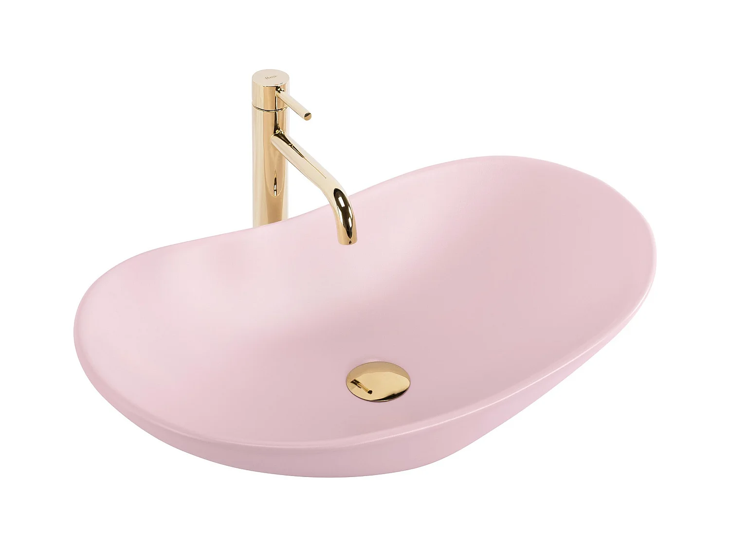 Aufsatzwaschbecken Rea Royal Oval Pink