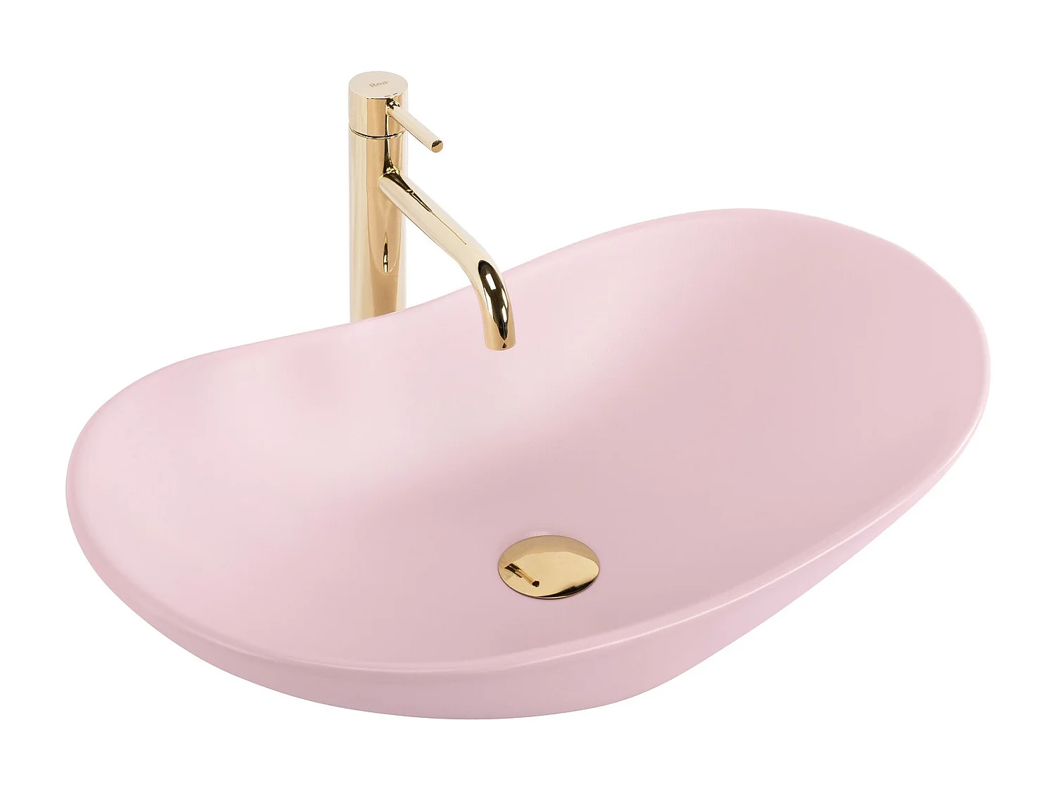 Vasque À Poser Rea Royal Oval Pink