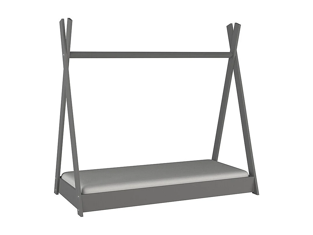 KINDERBETT Rene 86 / 163 / 157,5cm grau