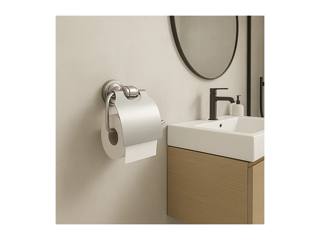 Porte Papier-Toilette Rea 16101 Aristo Brush Steel