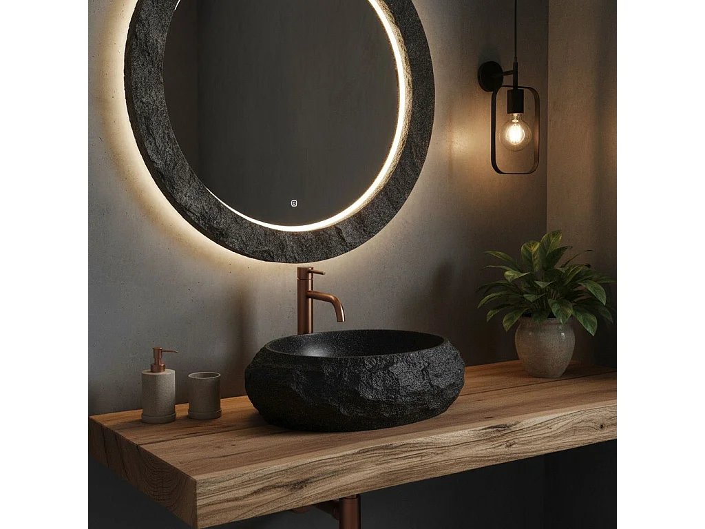 Opzetwastafel Rea Mika Black