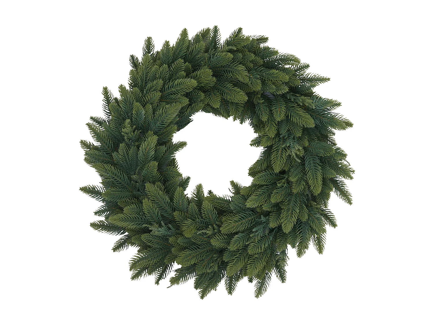 Couronne artificielle MCW-O98,  sapin vert