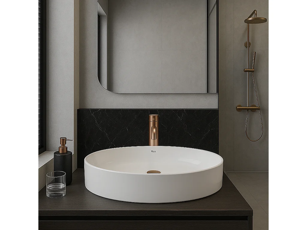 Vasque À Poser Rea Adriana Oval White