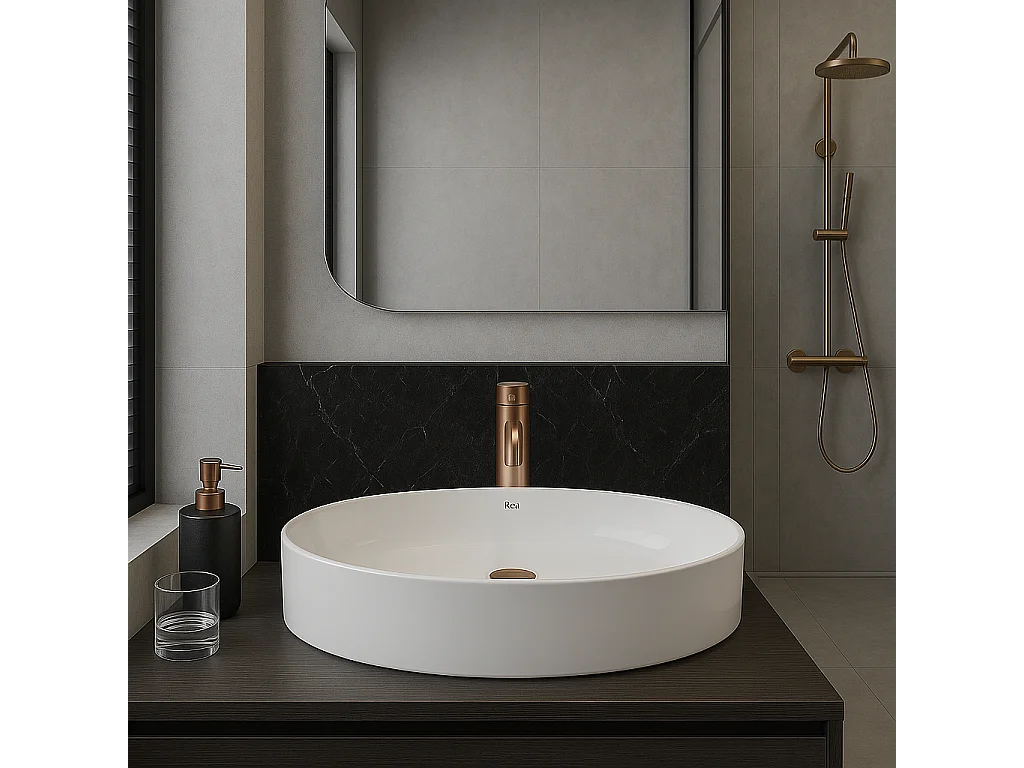 Vasque À Poser Rea Adriana Oval White