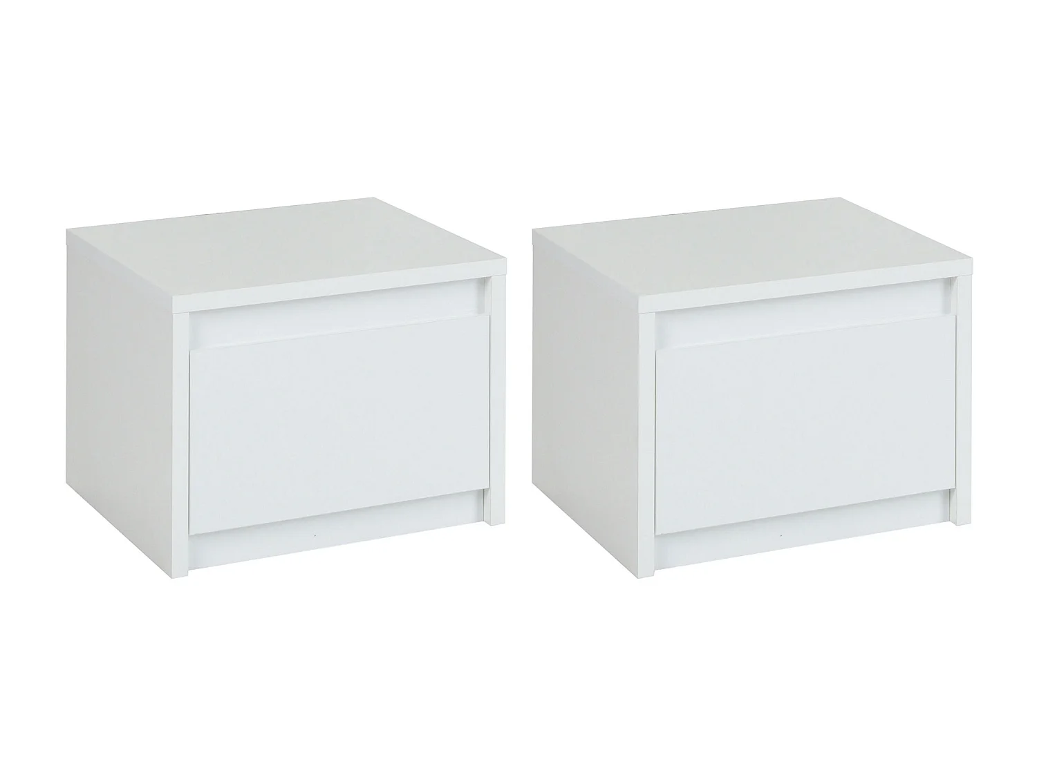 SCHLAFZIMMER-SET Italia weiß matt / weiß hochglanz 4-teilig