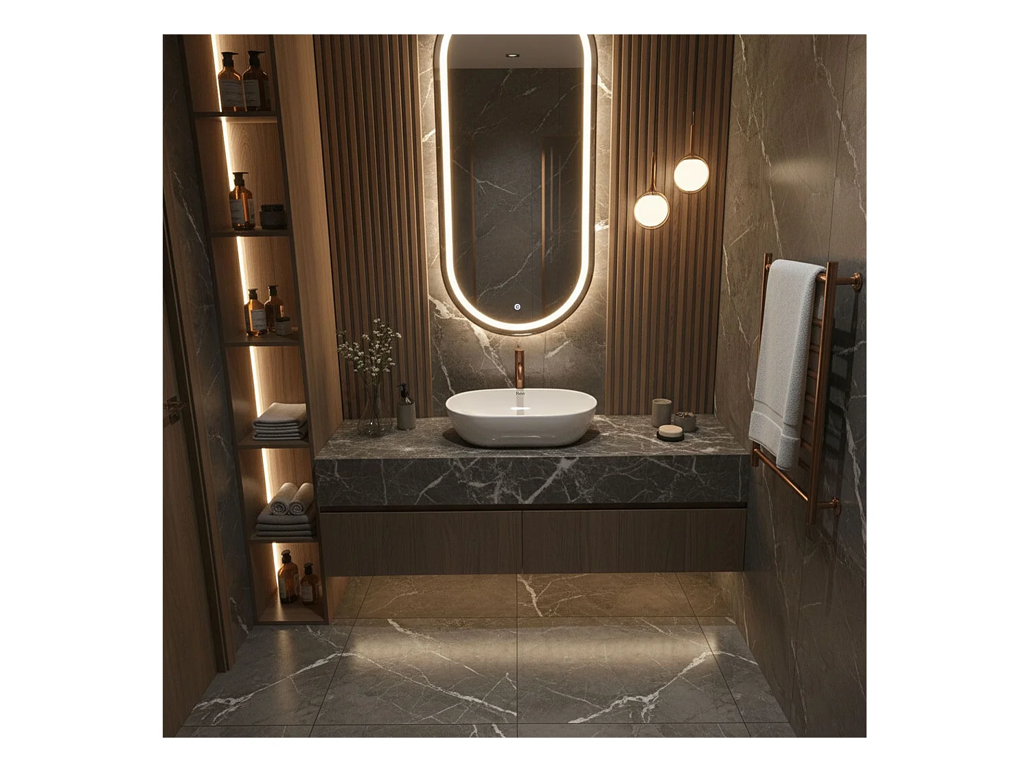 Lavabo Da Appoggio Rea Amelia 52 White