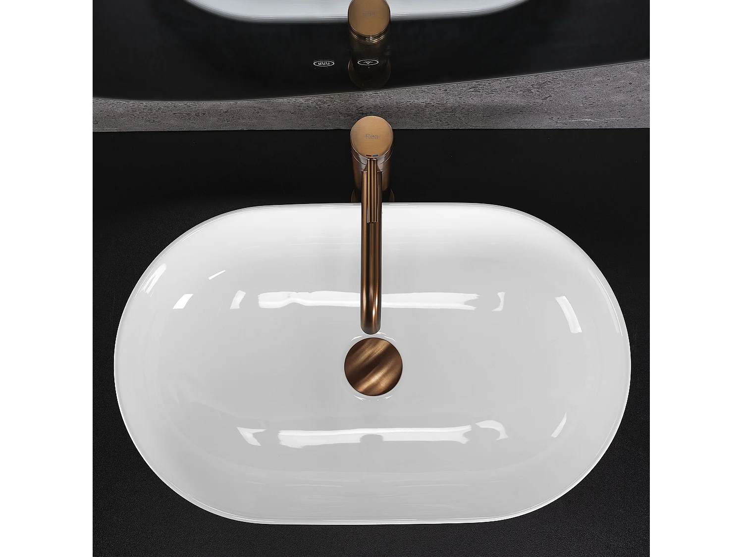 Vasque À Poser Rea Amelia 52 White