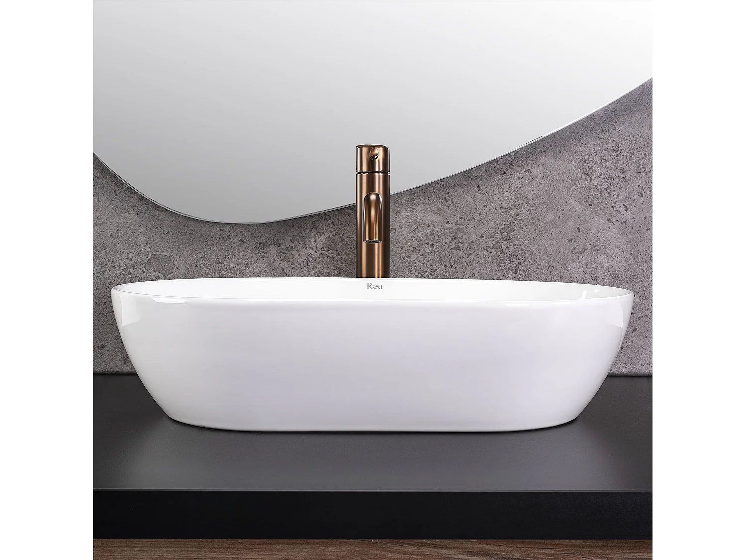 Vasque À Poser Rea Amelia 52 White