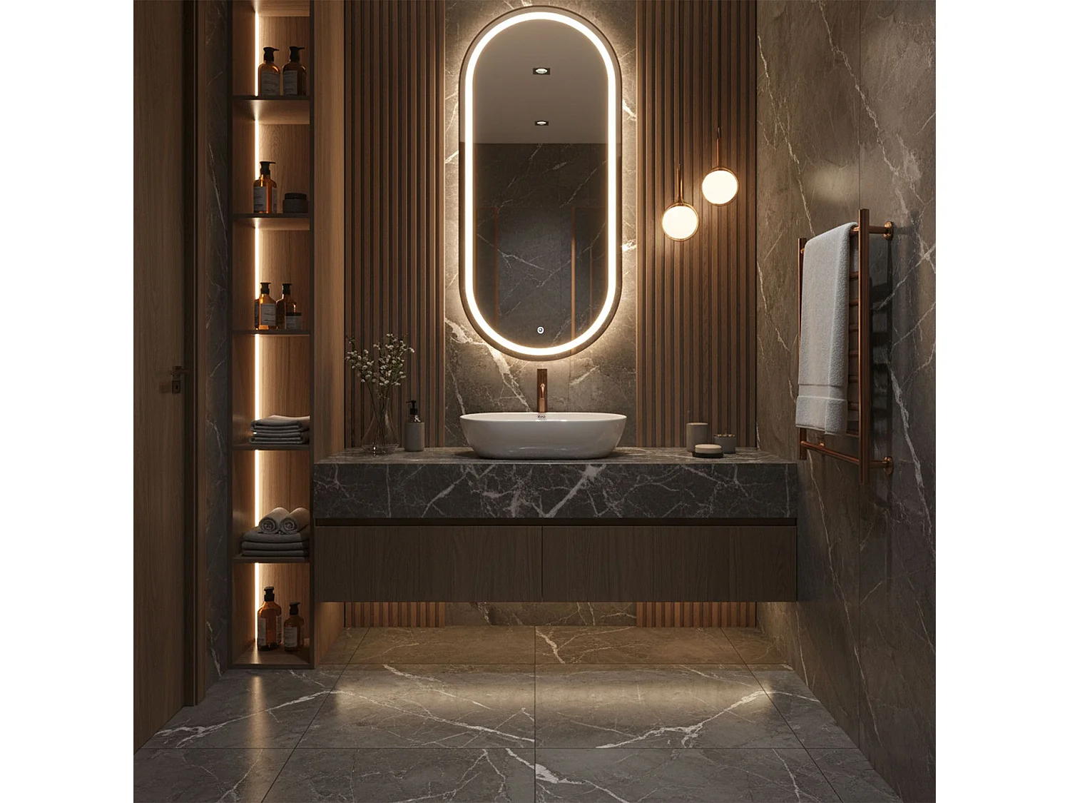 Vasque À Poser Rea Amelia 52 White