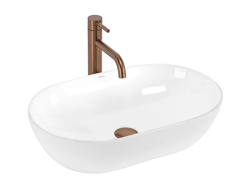 Vasque À Poser Rea Amelia 52 White