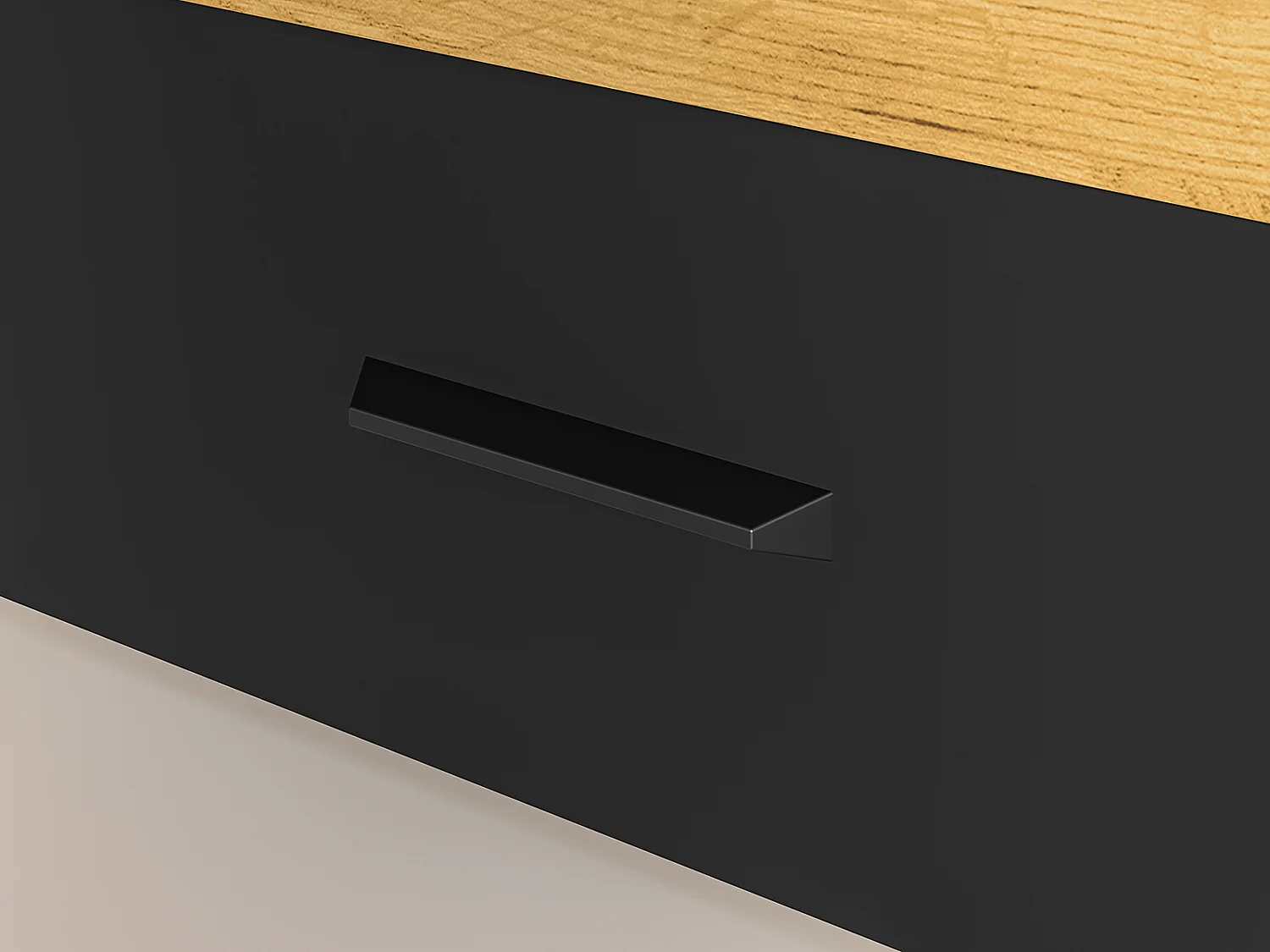 BETT Colt schwarz / Craft Gold Eiche 93 / 207 / 90cm