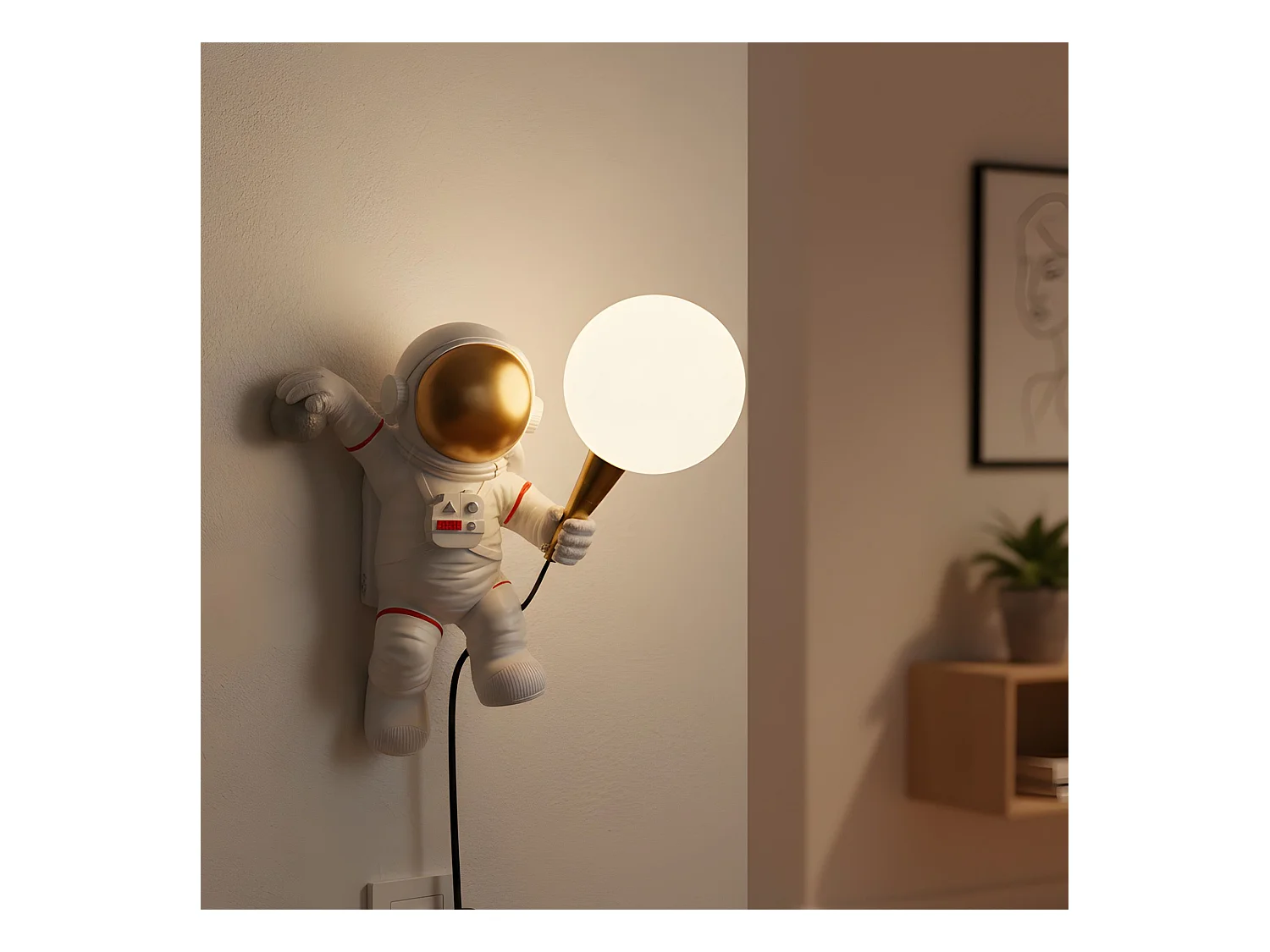 Wandlampe Rea App1804-1W Cosmo White