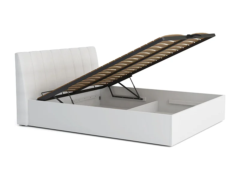 DOPPELBETT Italia weiß matt / weiß hochglanz 172 / 206,4 / 94cm