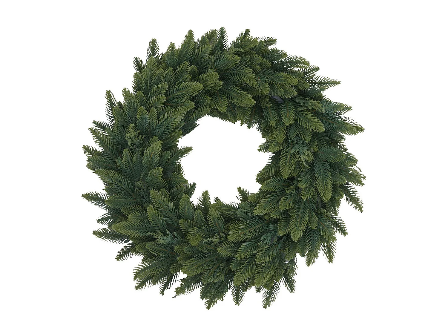 Couronne artificielle MCW-O98,  sapin vert