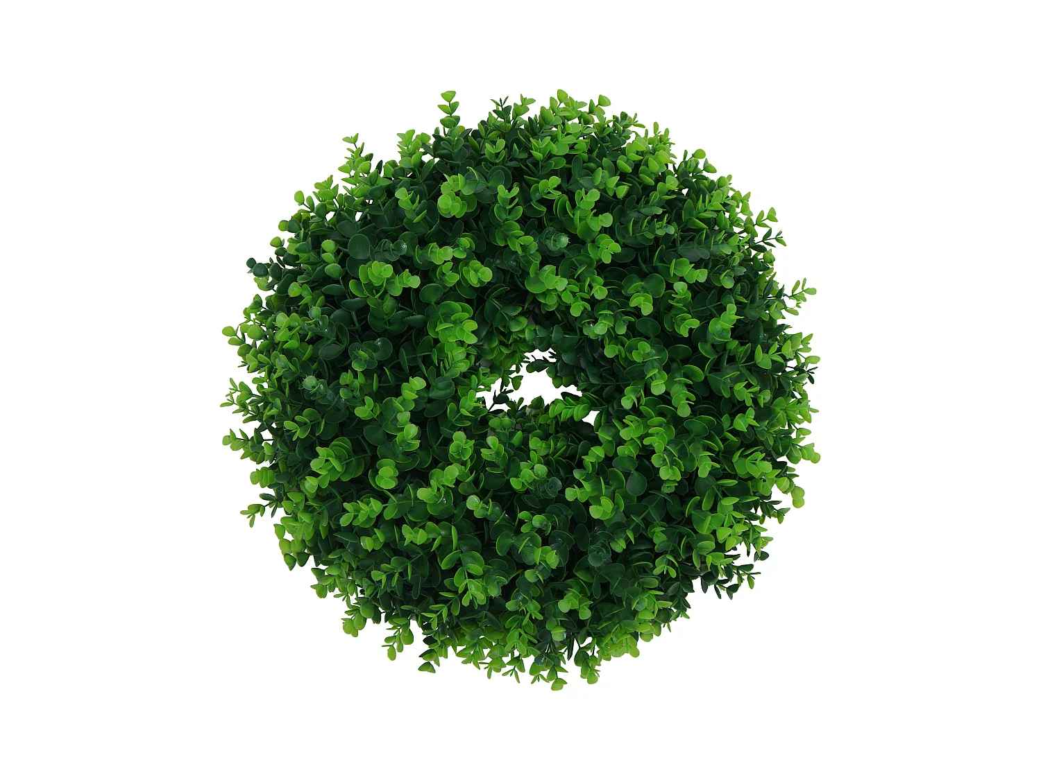 Ghirlanda artificiale MCW-O97, per porta, da tavolo, decorazione in bosso per interni/esterni Ø 45 cm