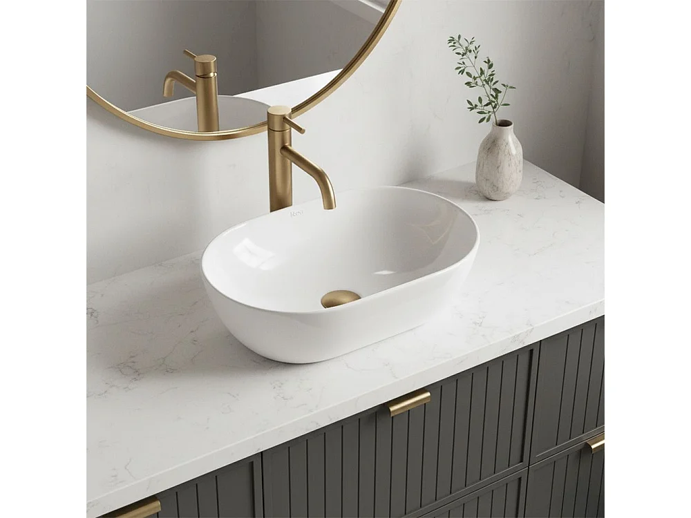 Lavabo Da Appoggio Rea Amelia 45 White