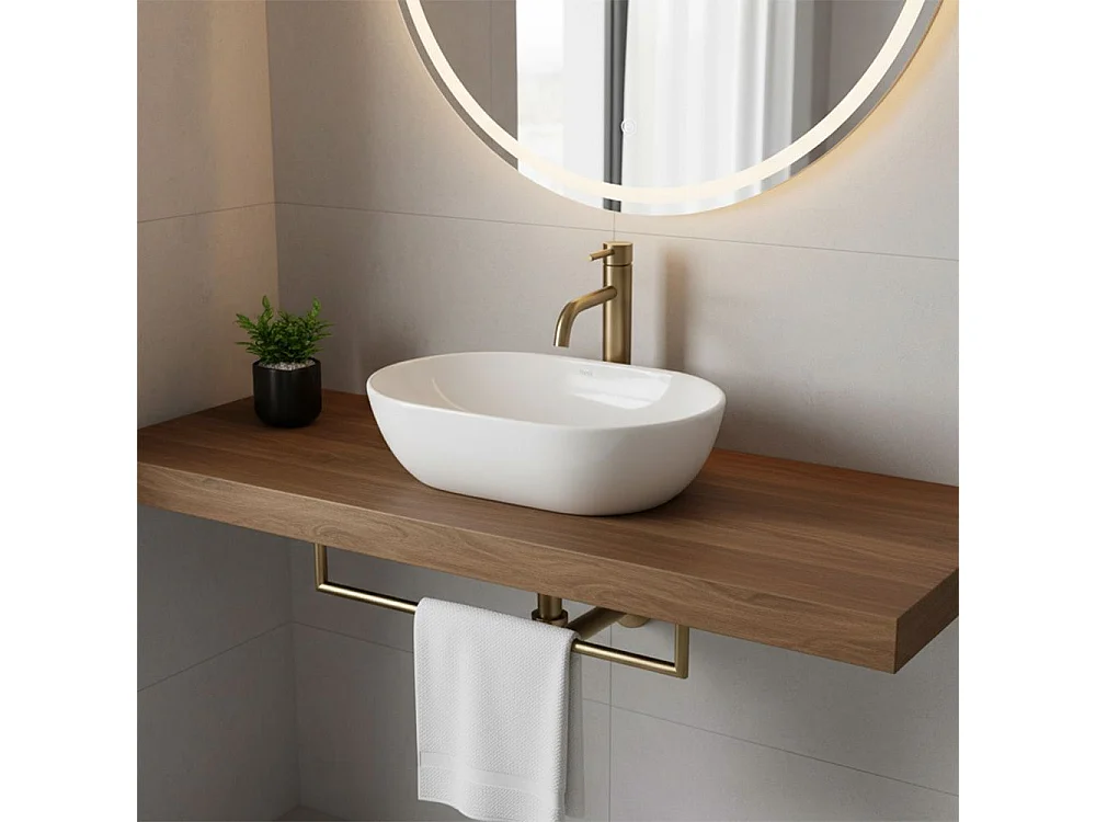 Lavabo Da Appoggio Rea Amelia 45 White