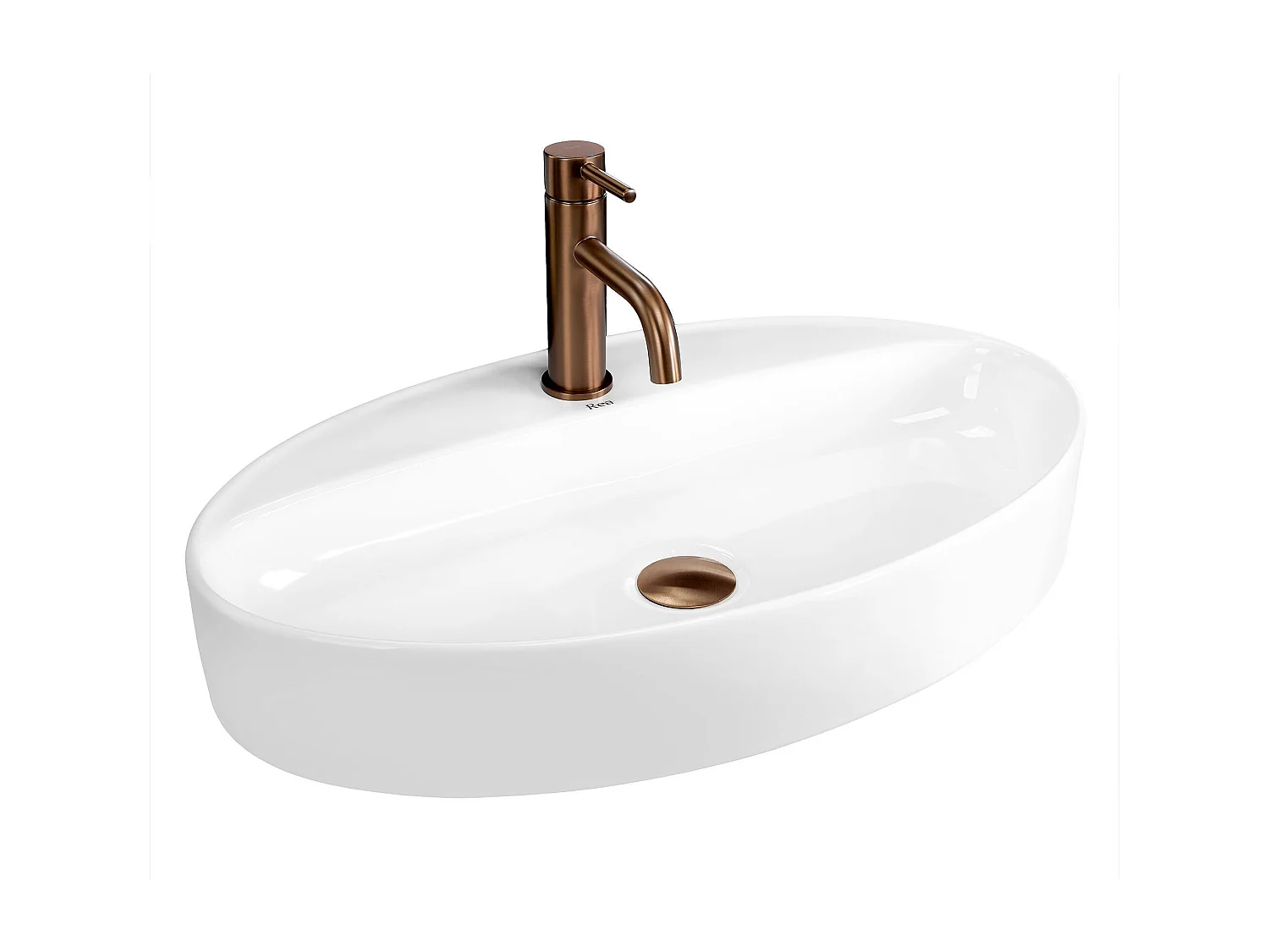 Vasque À Poser Rea Nastazja 61 Oval White