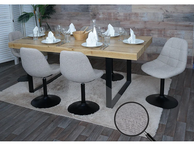 Cadeira de jantar MCW-A60 (conjunto de 6),  taupe