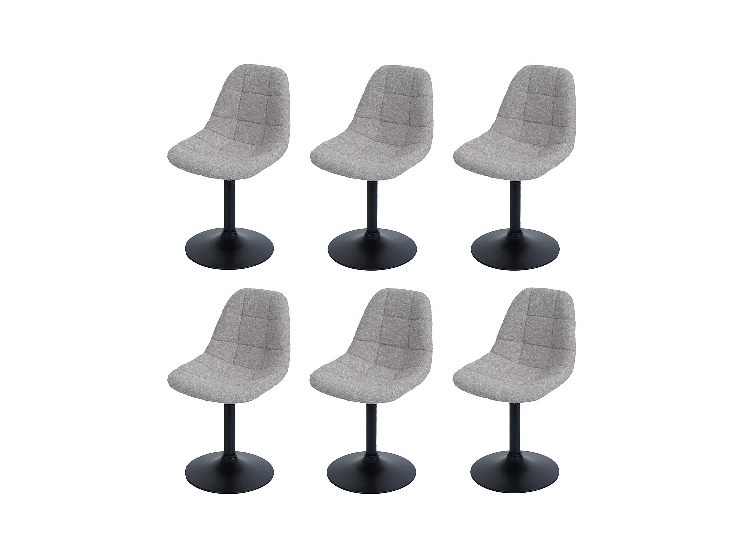 Esszimmerstuhl MCW-A60 (6er-Set), Taupe