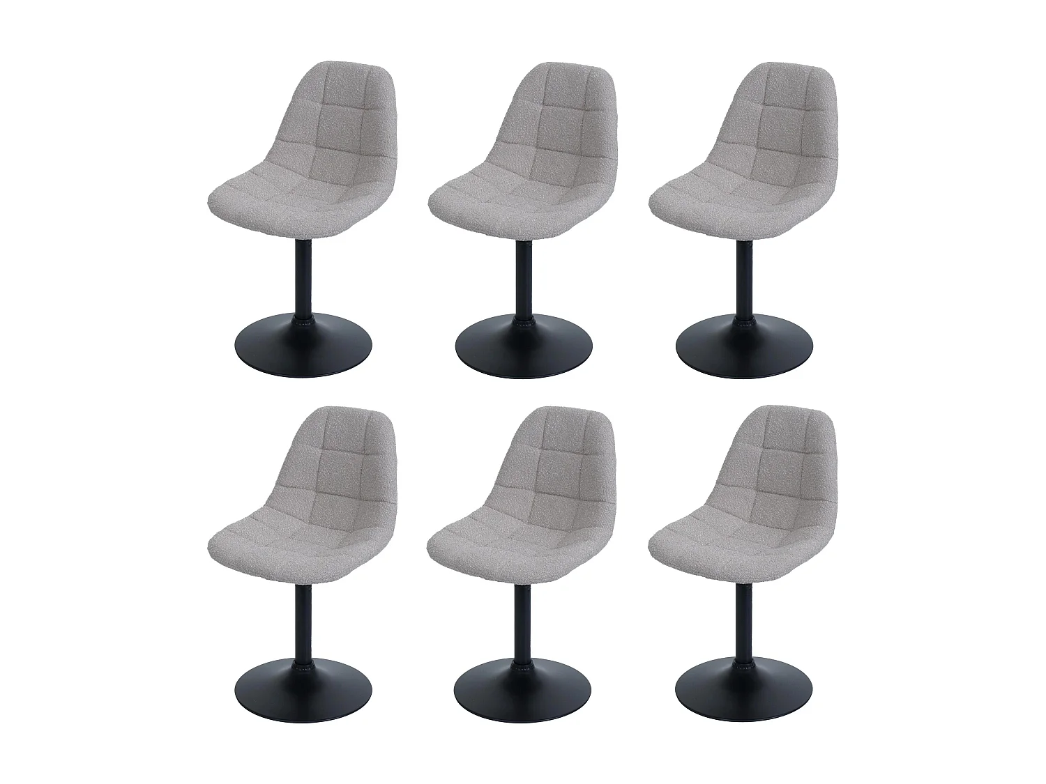 Chaise de salle à manger MCW-A60 (lot de 6),  taupe