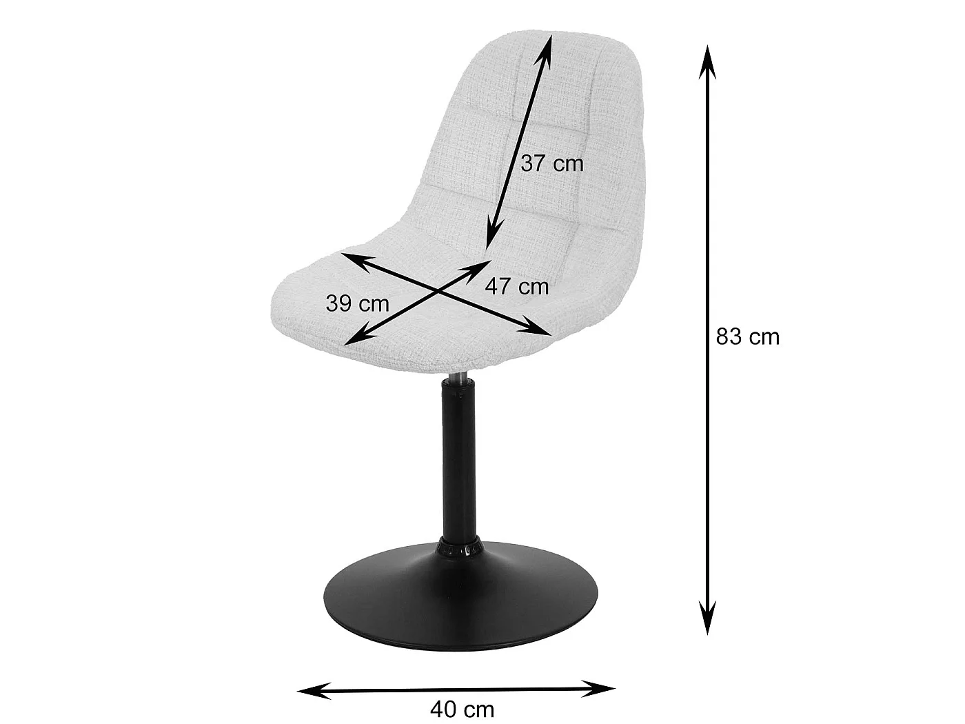 Chaise de salle à manger MCW-A60 (lot de 6),  taupe