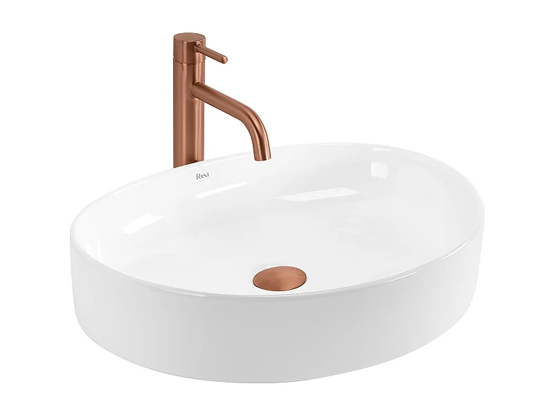 Vasque À Poser Rea Joana 50 Oval White