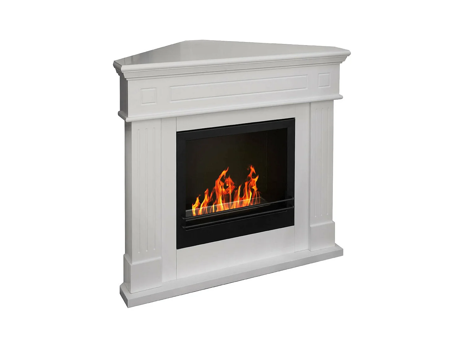 Camino a Bioetanolo Piovera, Capacità 1,8 lt Made in Italy, 110x63x102h cm Bianco