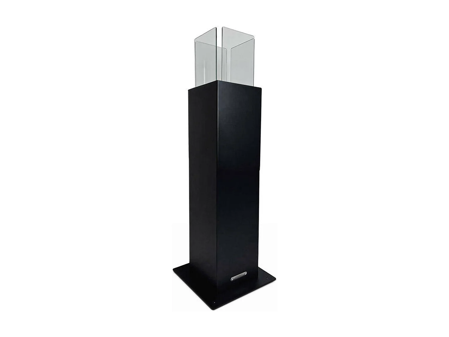 Cheminée bioéthanol Arba, capacité 0,7 lt Made in Italy, 20x20x70h cm Noir