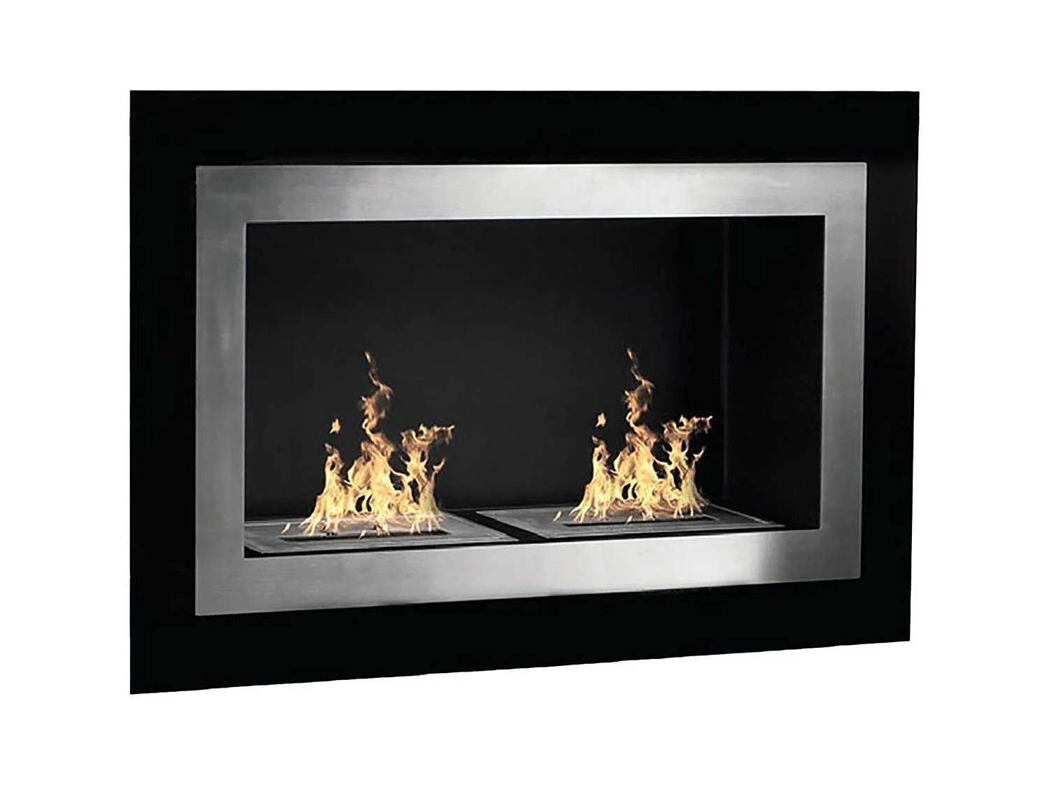 Mayon bio-ethanolhaard, Ecologische haard, Rookloze haard, Ethanolverwarmer, Made in Italy, 90x17 h39 cm, Zwart