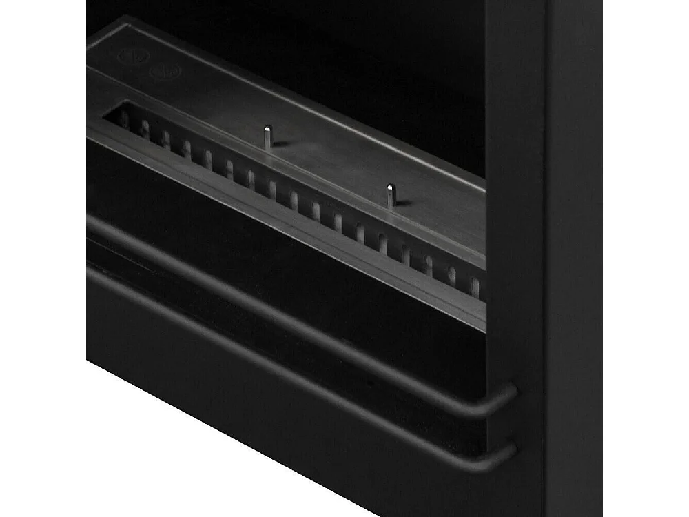 Bulusan bio-ethanolhaard, Ecologische haard, Rookloze haard, Ethanolverwarmer, Made in Italy, 58x28 h52 cm, Zwart