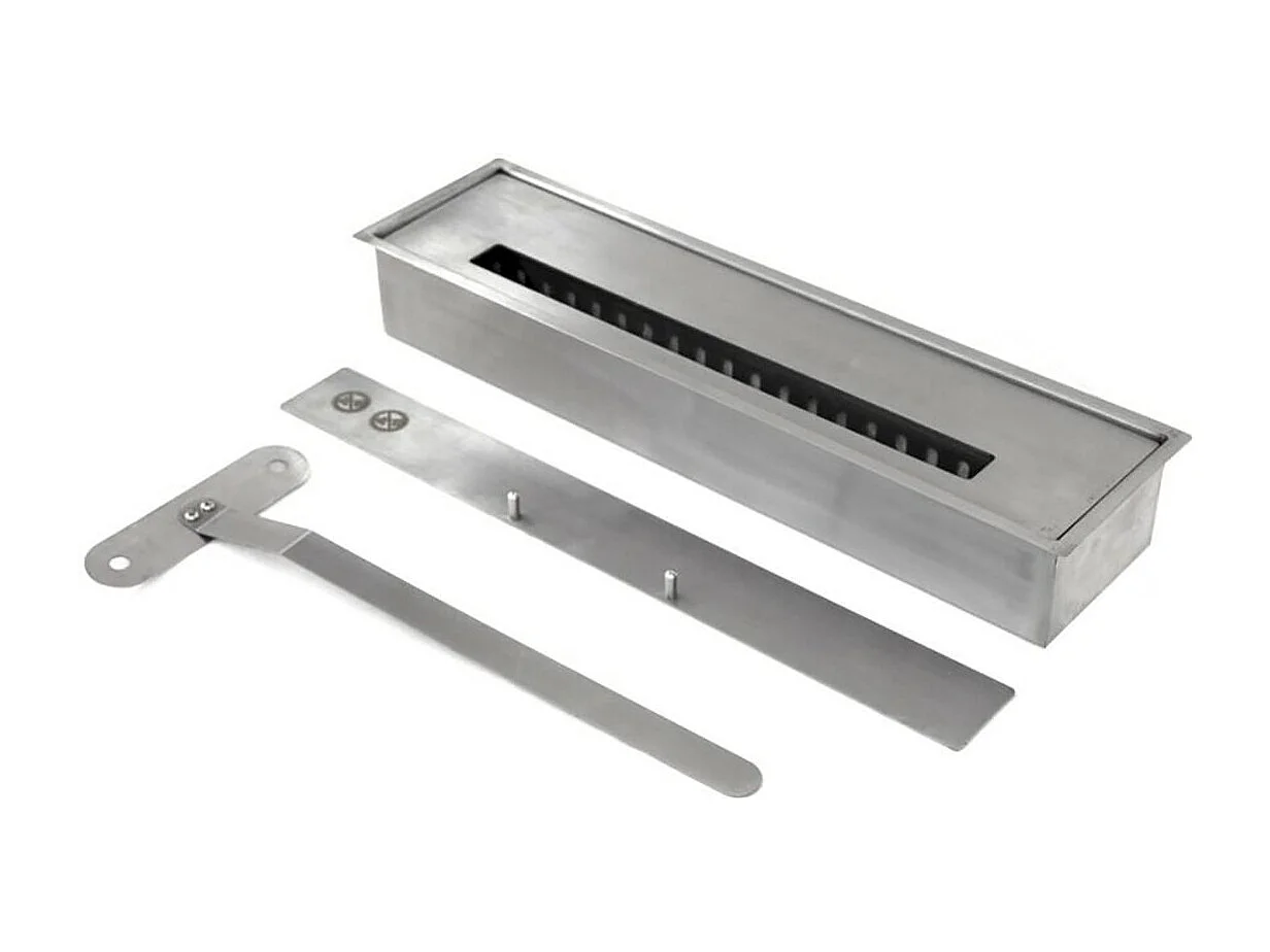 Bulusan bio-ethanolhaard, Ecologische haard, Rookloze haard, Ethanolverwarmer, Made in Italy, 58x28 h52 cm, Zwart