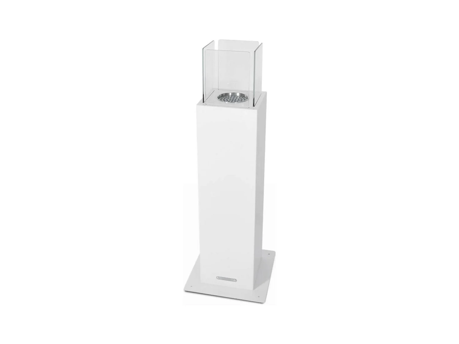 Camino a Bioetanolo Arba, Capacità 0,7 lt Made in Italy, 20x20x70h cm Bianco
