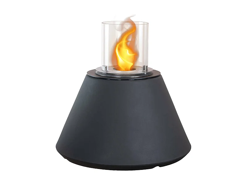 Bioethanol-Kamin Parbo, Kapazität 1,5 l Made in Italy, 60x60x56h cm Schwarz