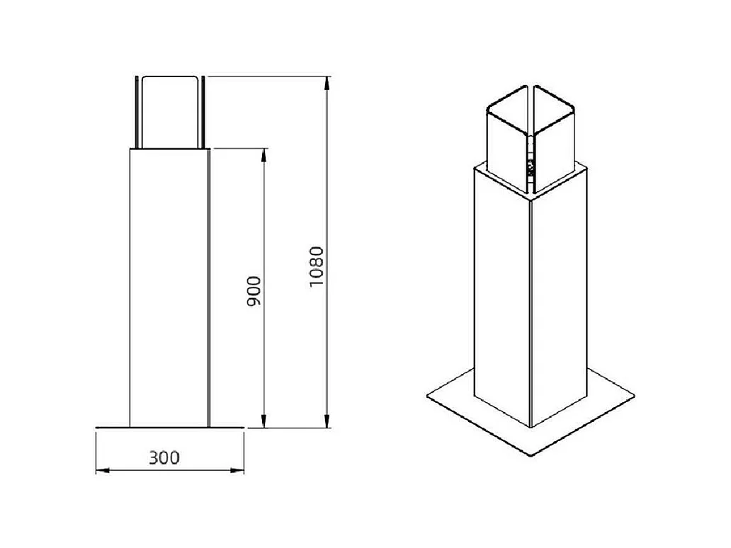Cheminée à bioéthanol Jakarta, capacité 0,7 l Made in Italy, 20x20x110h cm Blanc