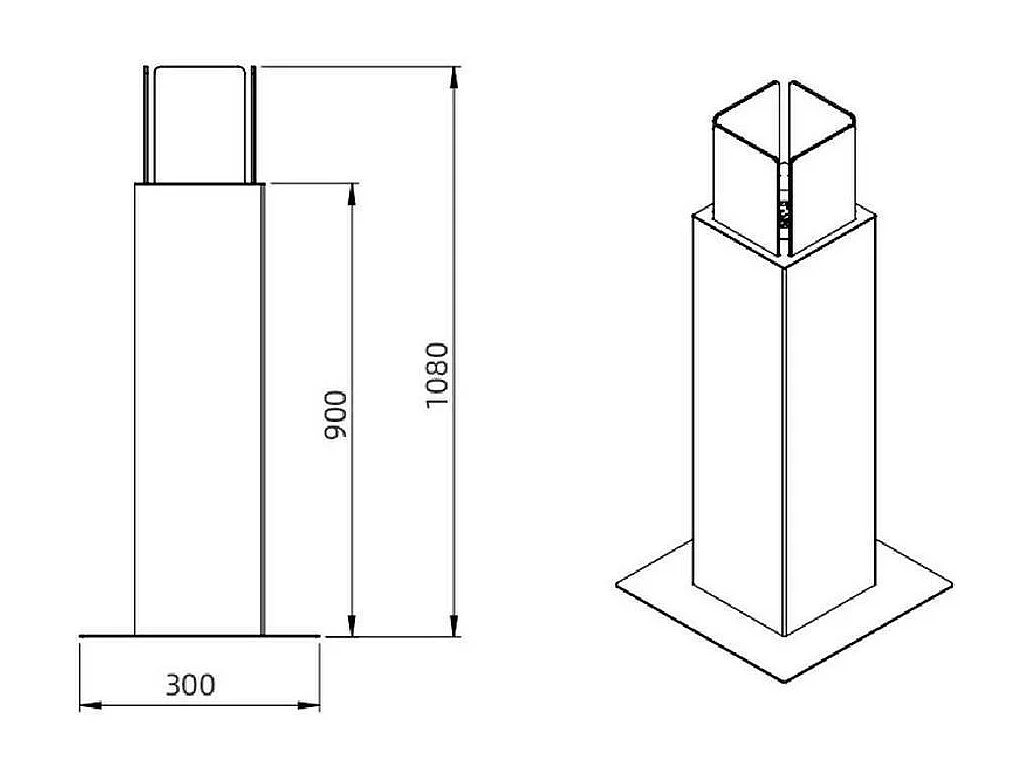 Cheminée à bioéthanol Jakarta, capacité 0,7 l Made in Italy, 20x20x110h cm Blanc