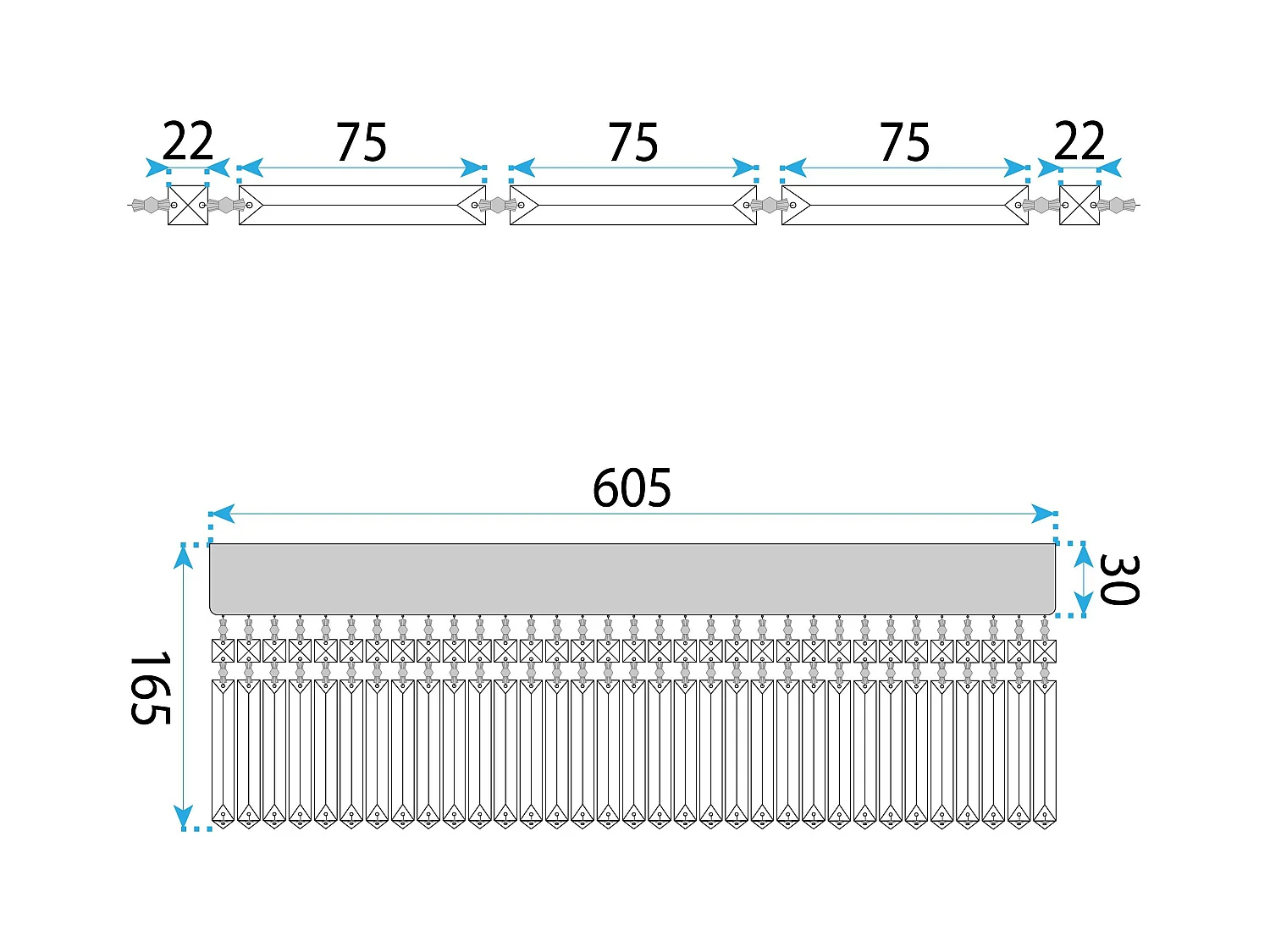 Lampe Toolight App1729-8C Gold