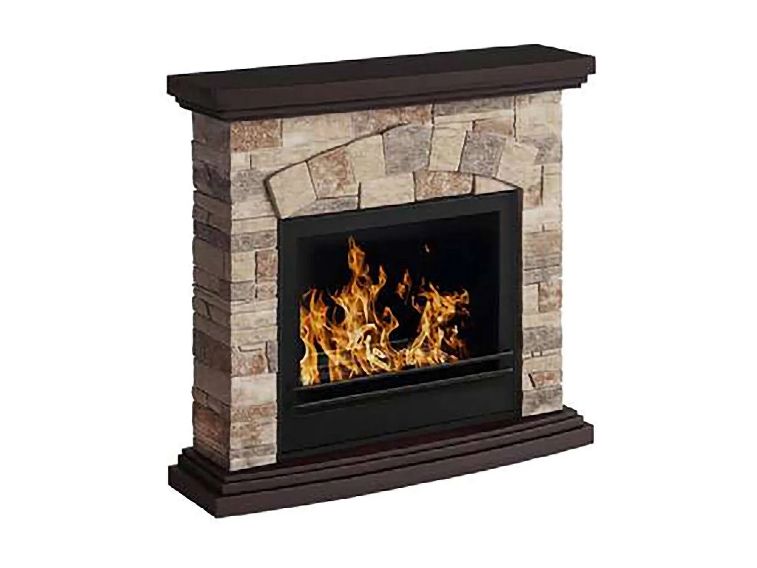 Geiser bio-ethanol haard, Ecologische haard, Rookloze haard, Ethanol kachel, Made in Italy, 93x28 h85 cm, Beige