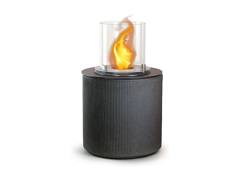 Bioethanol-Kamin Maynila, Kapazität 1,5 l Made in Italy, 36x36x56h cm Schwarz