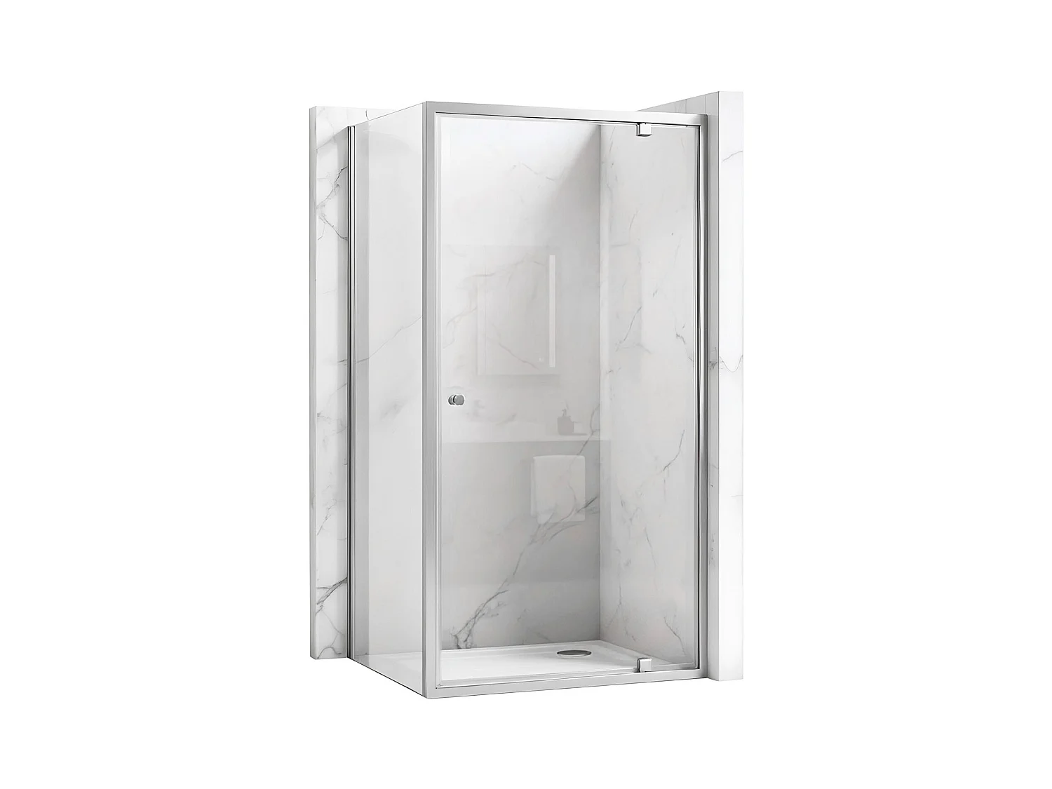 Cabine De Douche Rea Primo Swing 90X70 Chrome