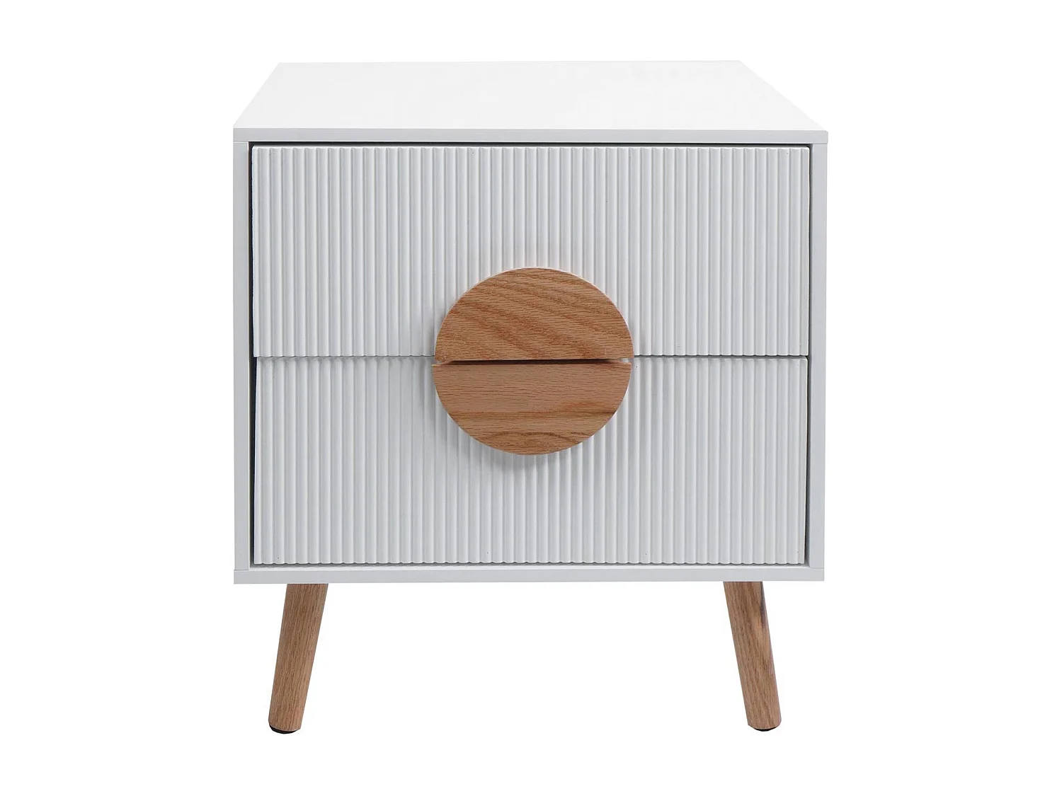 Table de chevet MCW-N89,  blanc