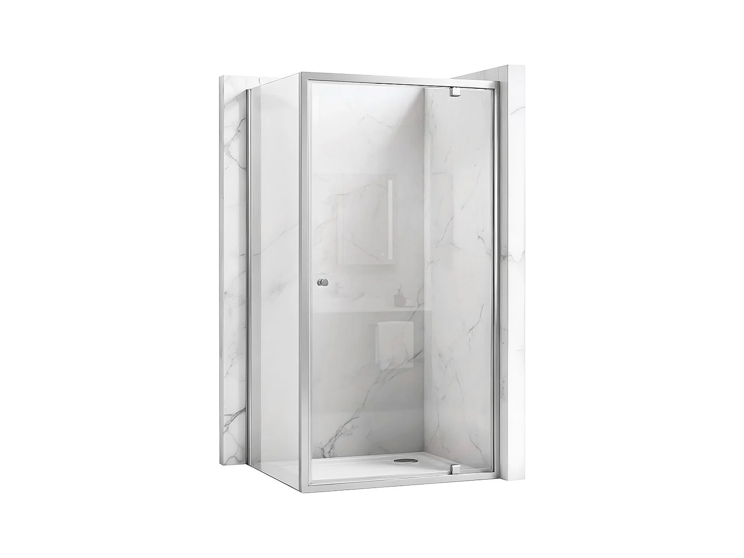 Cabine De Douche Rea Primo Swing 90X100 Chrome