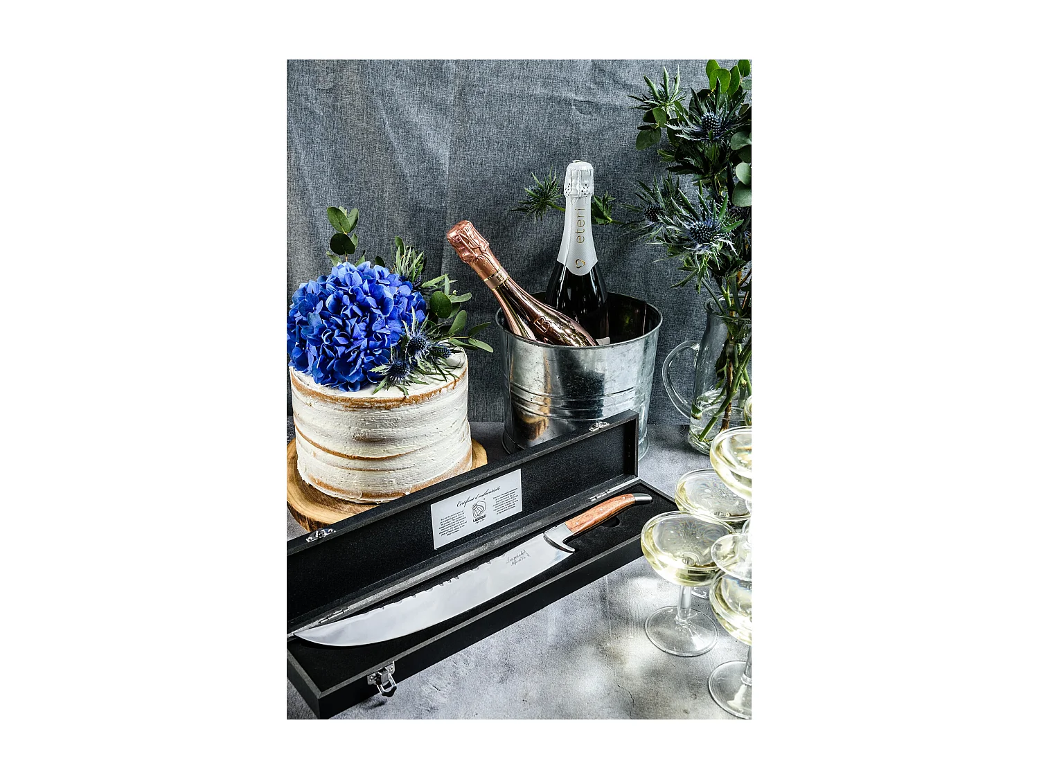 SABRE DE CAMPAGNE Bois de rose de luxe avec étui, poignée en bois de rose, pour sabrer bois de rose