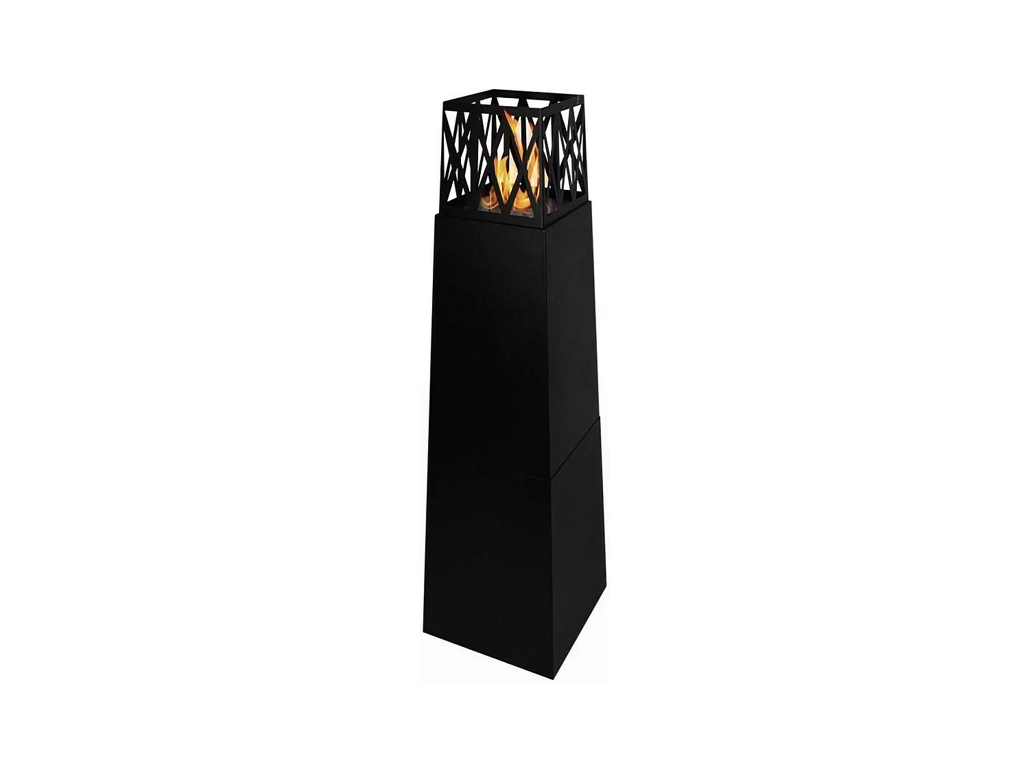 Loihi bio-ethanolhaard, Ecologische haard, Rookloze haard, Ethanolverwarmer, Made in Italy, 40x40 h146 cm, Zwart