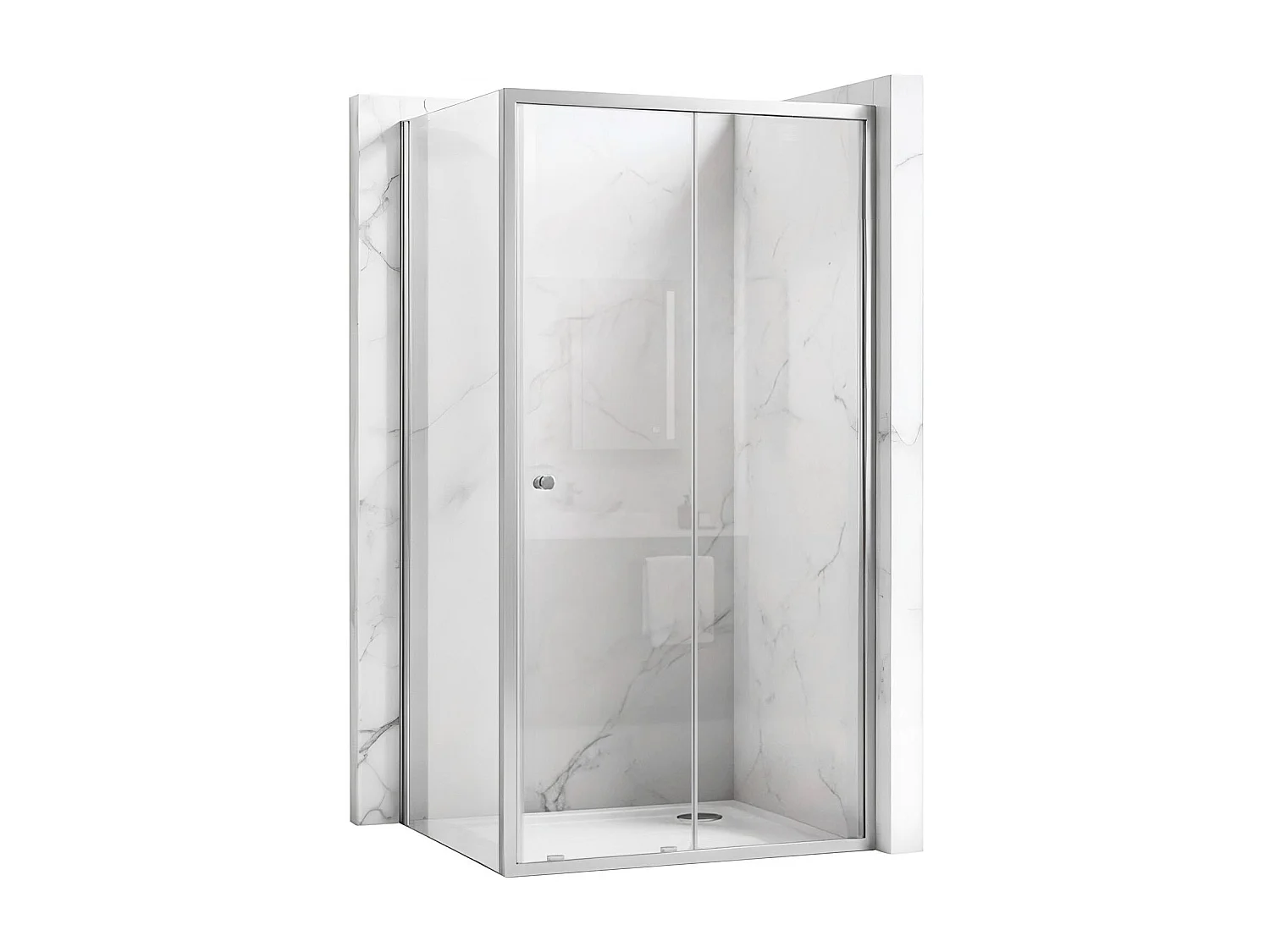 Cabina De Ducha Rea Primo Slide 100X70 Chrome