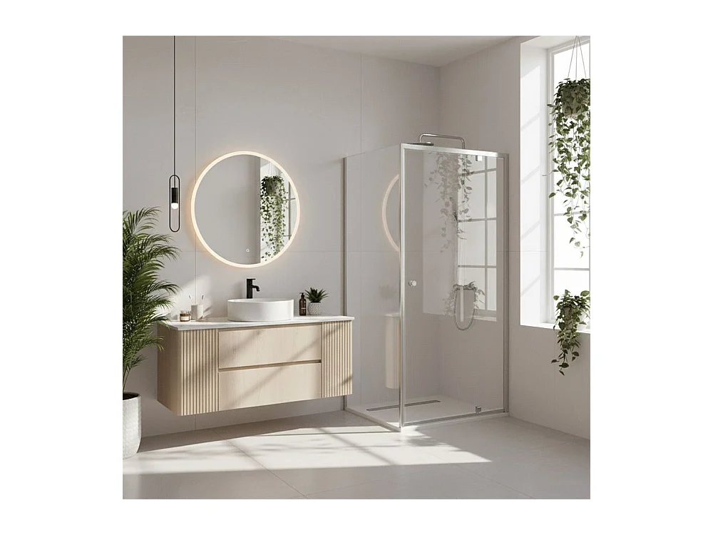 Cabine De Douche Rea Primo Swing 100X70 Chrome