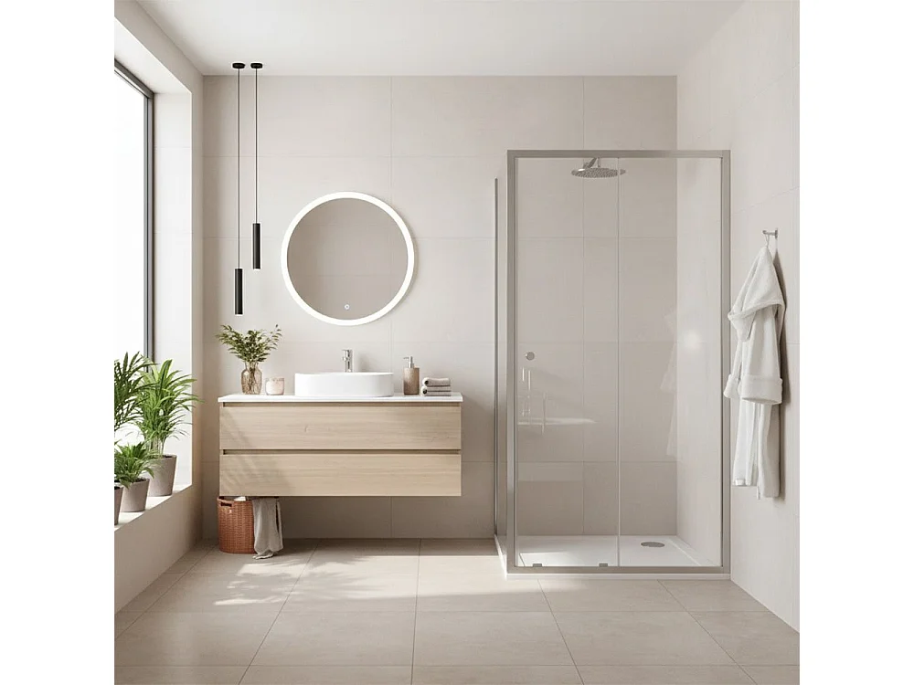 Cabina Doccia Rea Primo Slide 110X70 Chrome