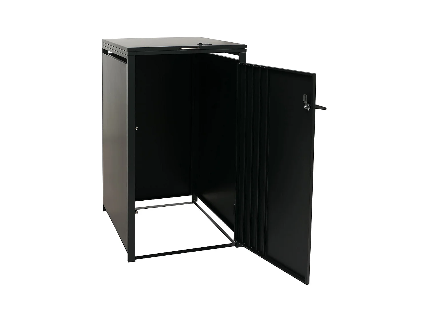 Osłona na pojemnik na śmieci 1 MCW-O67,  antracytowy wygląd drewna ciemny