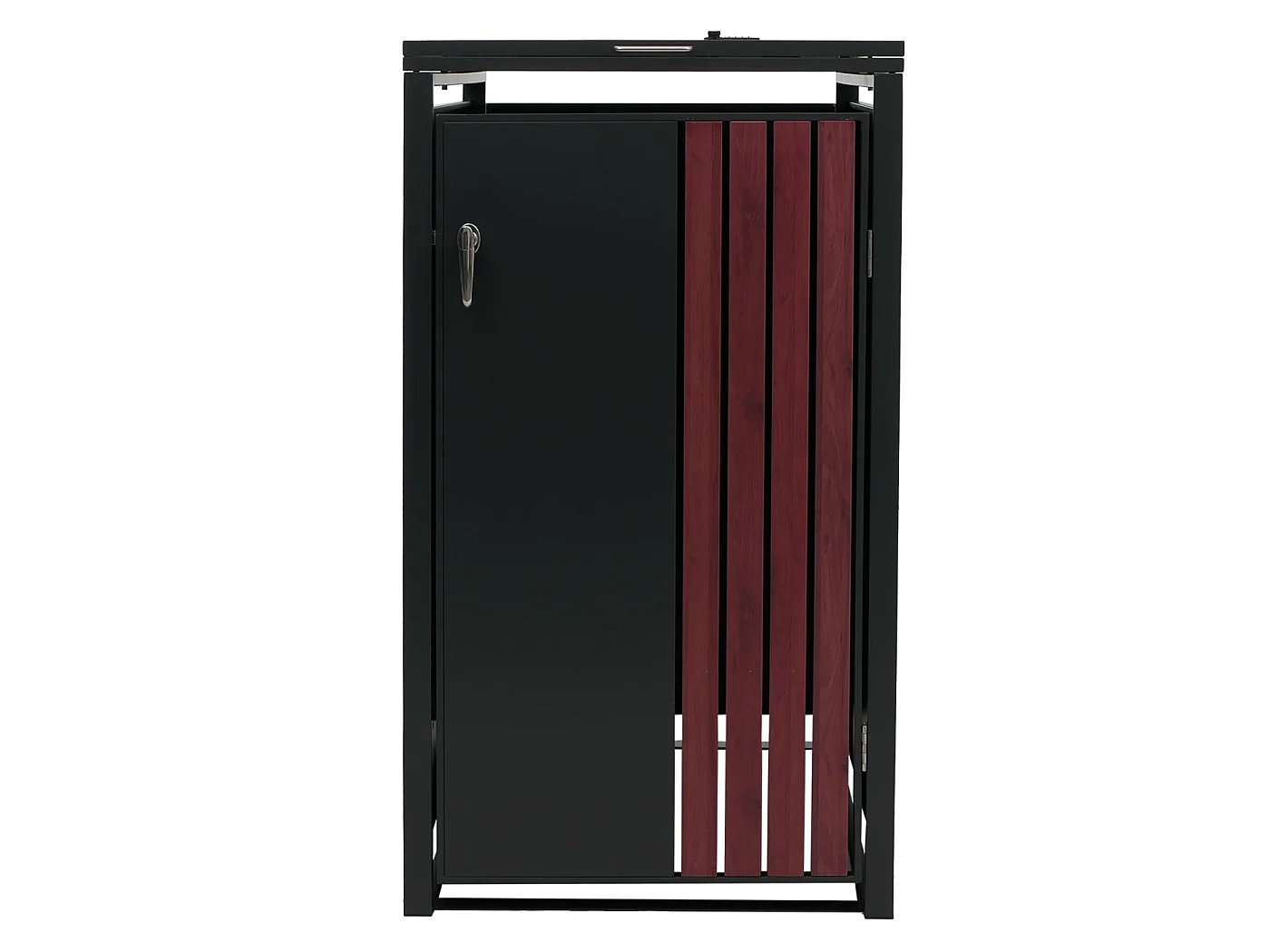 Osłona na pojemnik na śmieci 1 MCW-O67,  antracytowy wygląd drewna ciemny